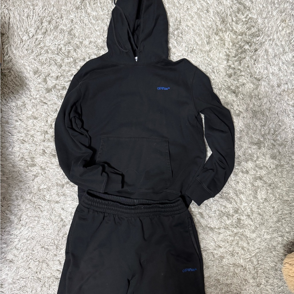 Off-White Black Arrows-Motif Hoodie set with pants